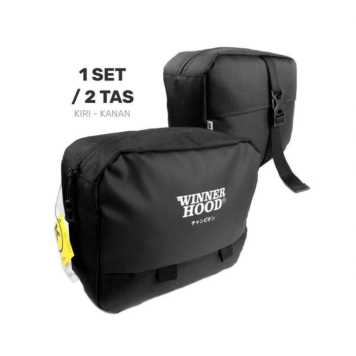 Winner Hood - 1 Set Sidebag Touring Harian ( Motor Honda Win 100 )
