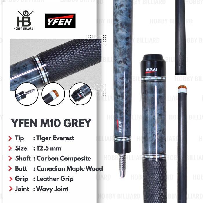 YFEN M Series Leather Wrap Carbon Stick Play Billiard