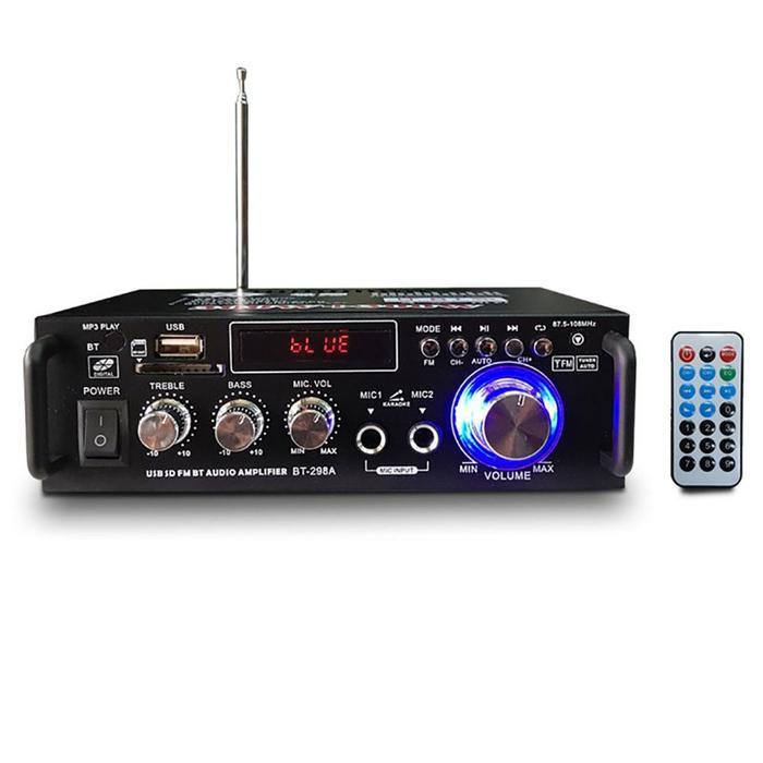Power Amplifier Mini 12V Bass Amplifier Mobil Amplifier Mini Bluetooth Amplifier Kabel 600W Karaoke