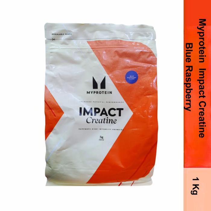 DISKON MyProtein Impact Creatine Monohydrate Powder Blue Raspberry 1Kg READY STOCK