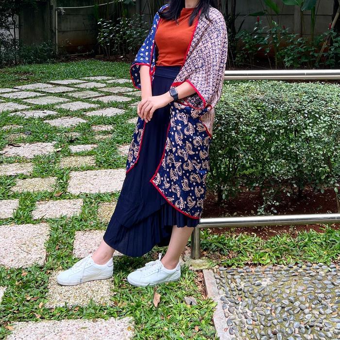 Scarf Outer Batik Wanita Motif Unik - P jumput
