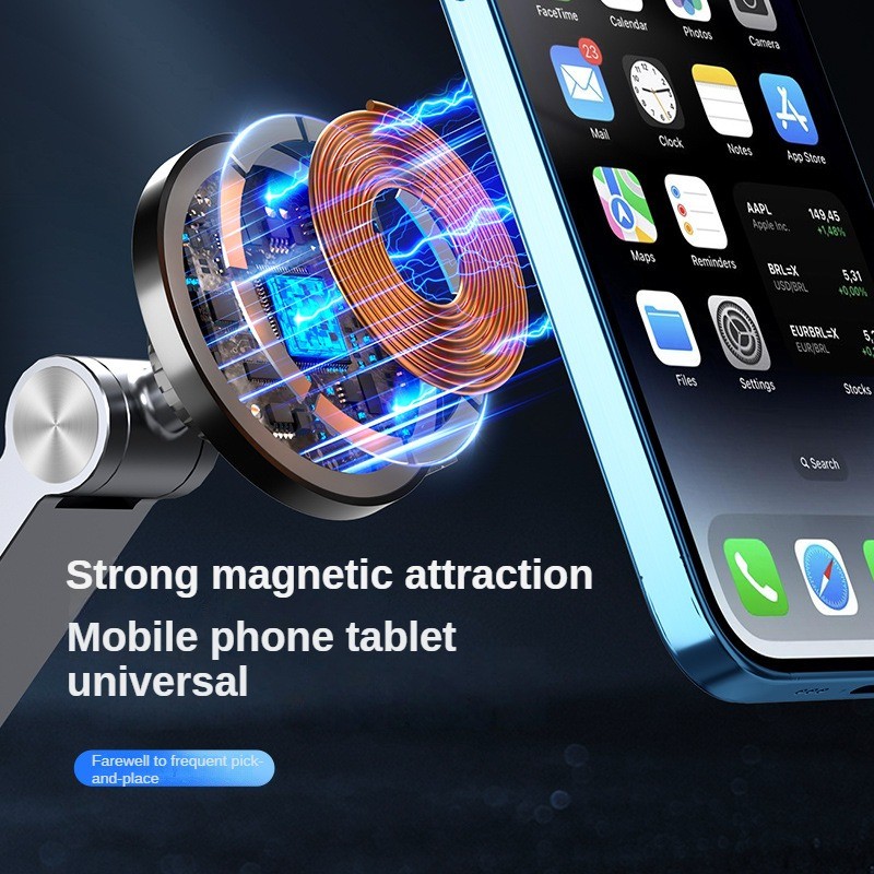 Dktop Magnetic Tablet Phone Stand Magnetic Phone Adjustable Boom Arm Stand Suitable for iPad Lazy