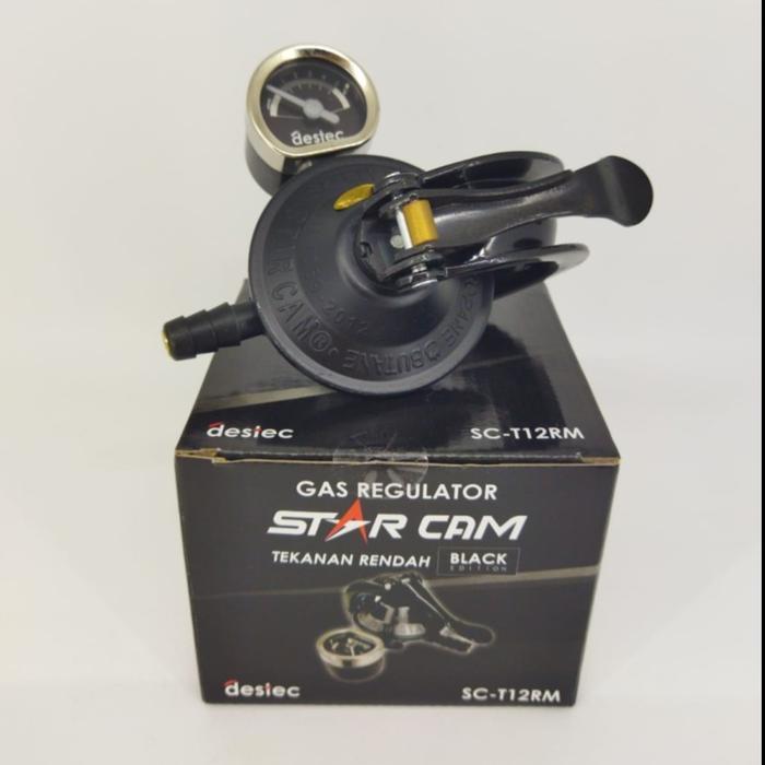 Regulator Kompor LPG STARCAM + METER Star Cam Pengaman Gas Anti Bocor Original Destec Star Cam