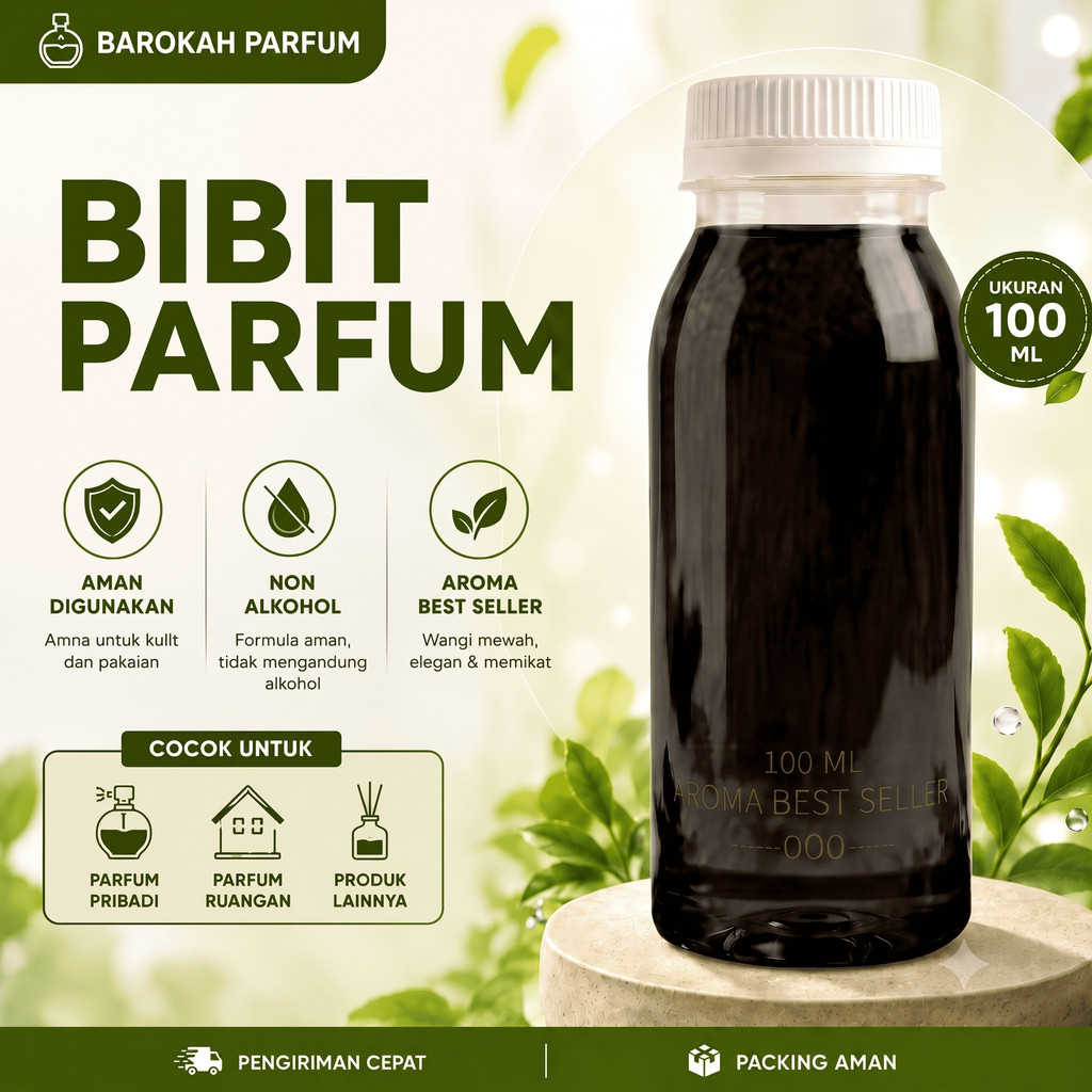 Parfum Bibit BLACK MUSK 100ml Tanpa Alkohol