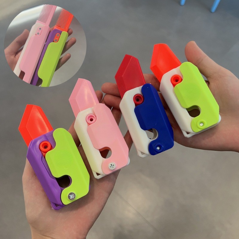 Gravity Folding Claw Knife Radish Knife 3d Printing Gravity Knife Small Radish Knife Push Card