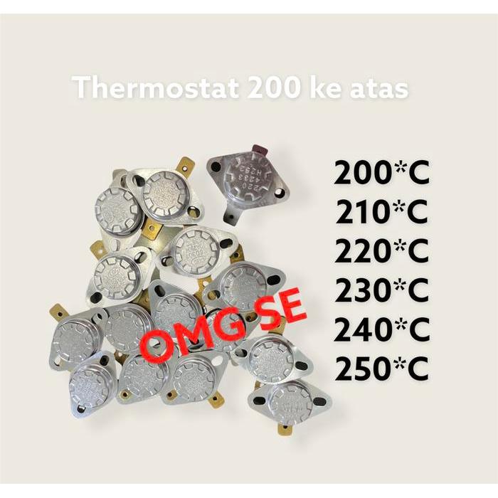 Thermostat kancing 10A 250V 200*C 210*C 220*C 230*C 240*C 245* 250*C
