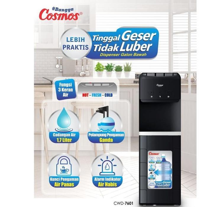 jayastore.jkt DISPENSER COSMOS CWD 7601 GALON BAWAH / DISPENSER COSMOS CWD-7601 CWD7601 3 KRAN