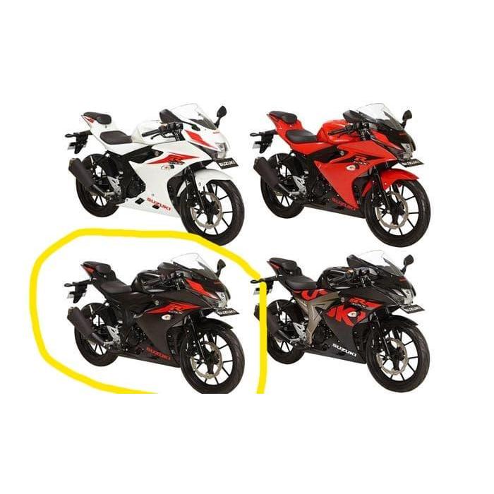 Stiker Bodi & Lis Body & Striping Gsx 150 R Hitam Doff
