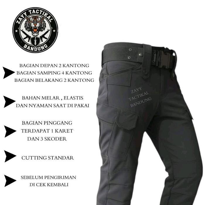 Celana Polantas / Celana Pria Panjang / Celana Katun Stretch Melar / Celana Polri