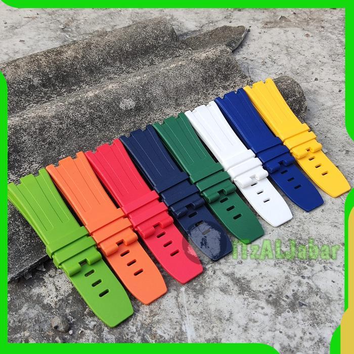 Ready Tali jam tangan AP pria 28mm Strap tali jam AP pria karet 28mm (No buckle)