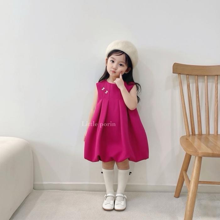 PR0M0 Little Porin - Bubble Dres - Dress Anak Perempuan - Dress Balon Anak - Dress Bayi 6 Bulan -
