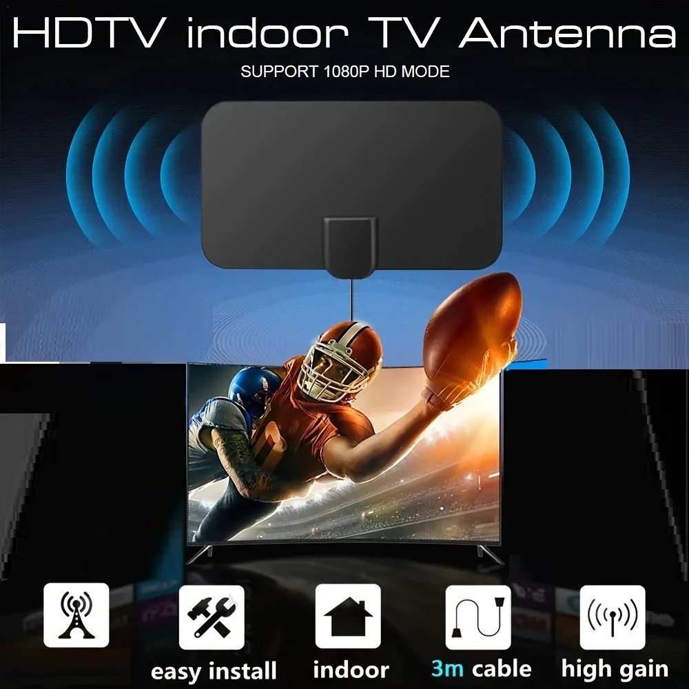 4K 1080p for Smart TV Smart TV Antenna Digital TV Antenna 2023 Latest Portable HD Antenna Indoor