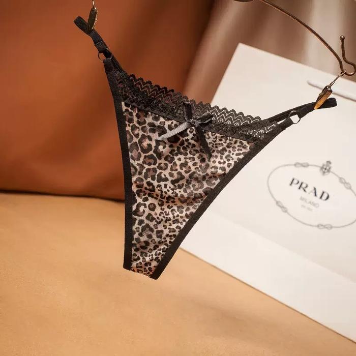 Celana Dalam Wanita Leopard G String Sexy hot Mini transparan thong dewasa C050