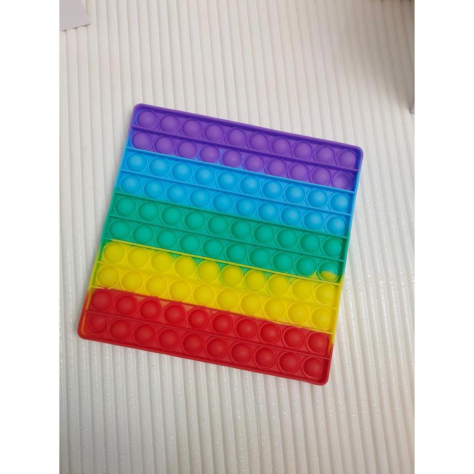 BIGSALE MAINAN POP IT JUMBO RAINBOW POPITS BOARD GAME POPIT FIGET TOYS 30CM