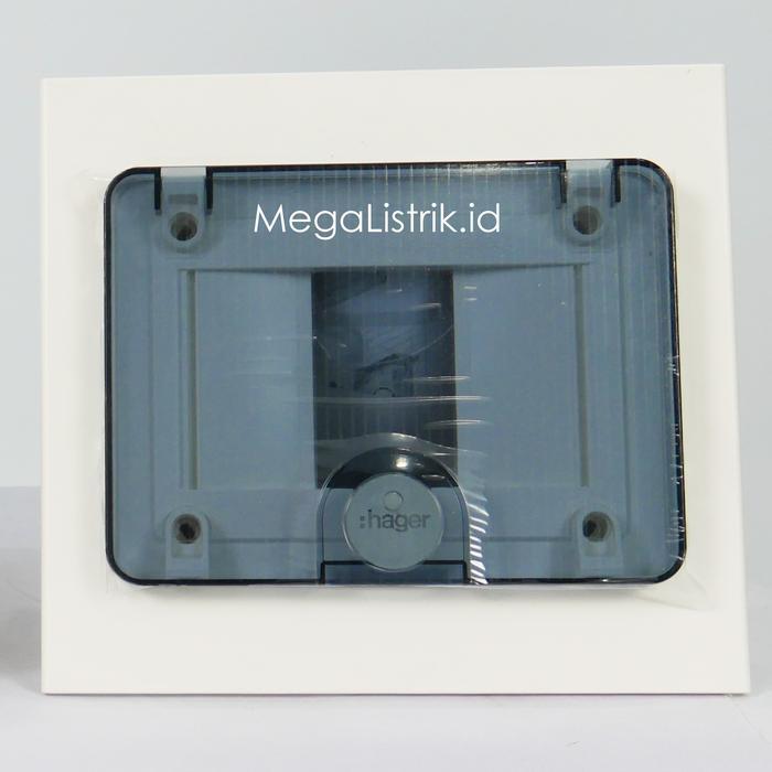 Hager Box MCB 4 Grup Inbow VF104TM / Rumah MCB 1 Baris 4 Group / Modul IB Tanam Pintu Transparan