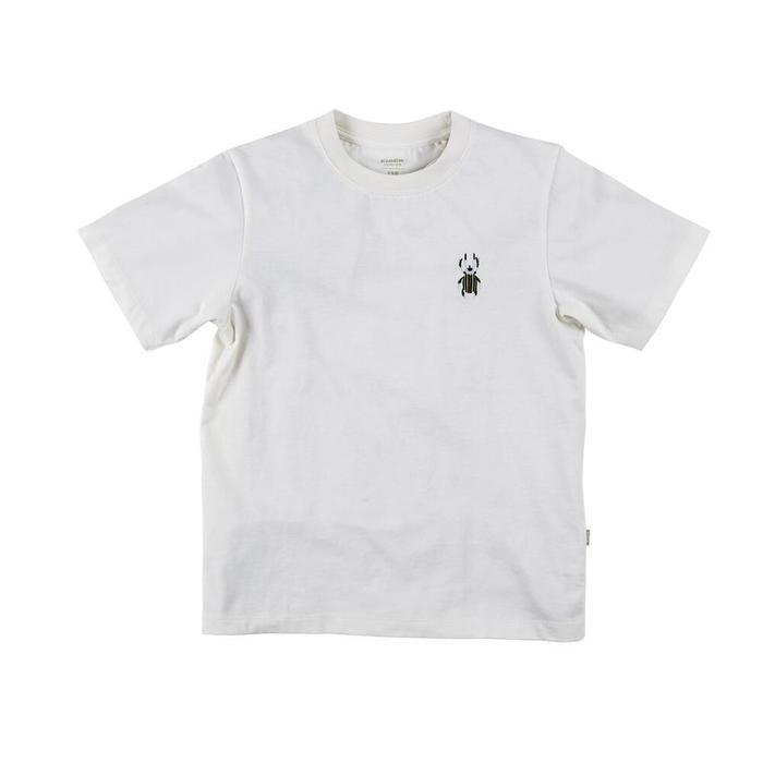 EIGER JUNIOR MOORLAND Kaos Anak Lengan Pendek Katun Motif Kumbang Nyaman Eksplorasi - Putih, 160 Kao
