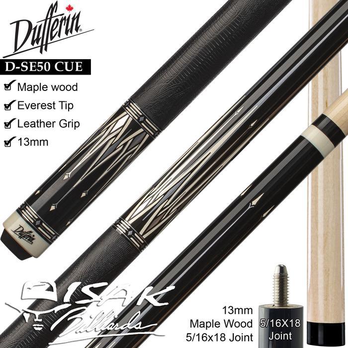 DUFFERIN D-SE50 POOL CUE - CANADA MAPLE BILLIARD STICK STIK DUFERIN