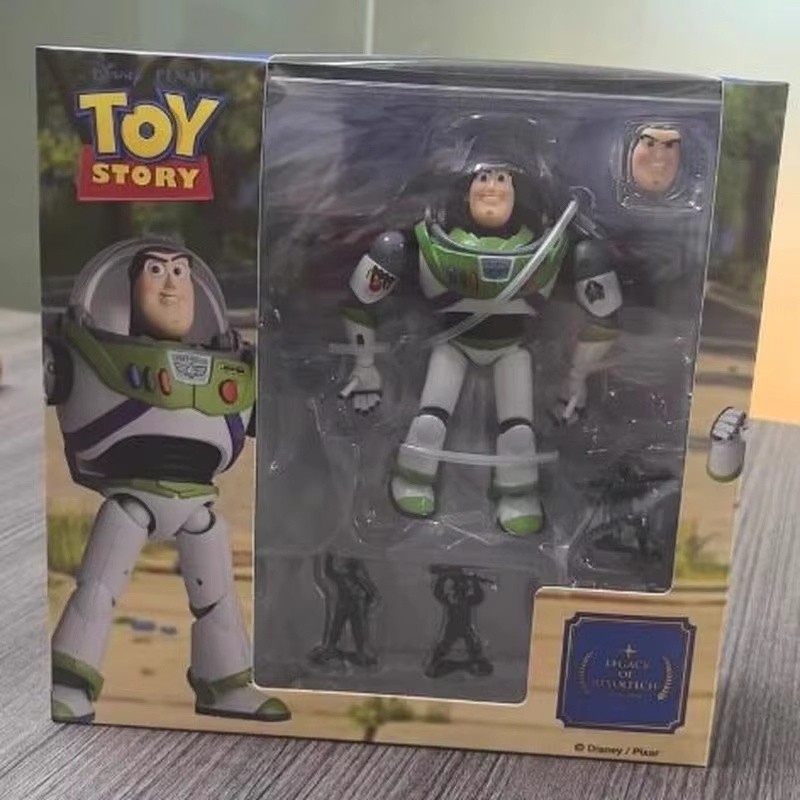 Pixar Kaiyodo Revoltech Buzz Lightyear Action Figure Toy Story Posable Collectible Figurine New In