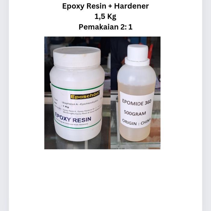 Epoxy Resin + Hardener 1 set