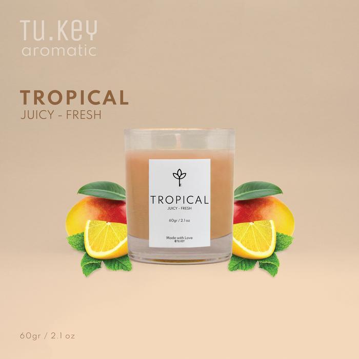 Tu.Key Aromatic Lilin Aroma Terapi Tropical 60Gr - Lilin Aroma Terapi Soy Wax