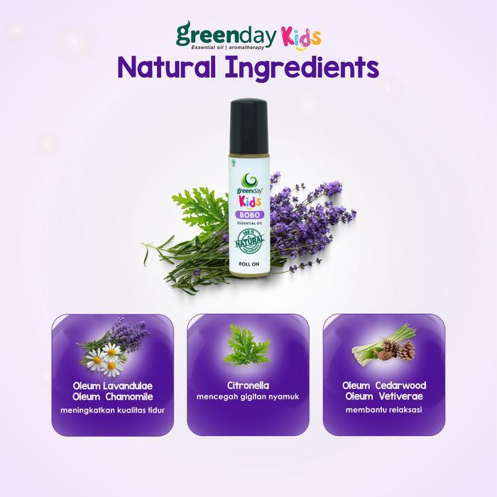 READYY Greenday Kids Bobo Essential Oil - Membantu Tumbuh Kembang Anak Optimal & Tidur Berkualitas -