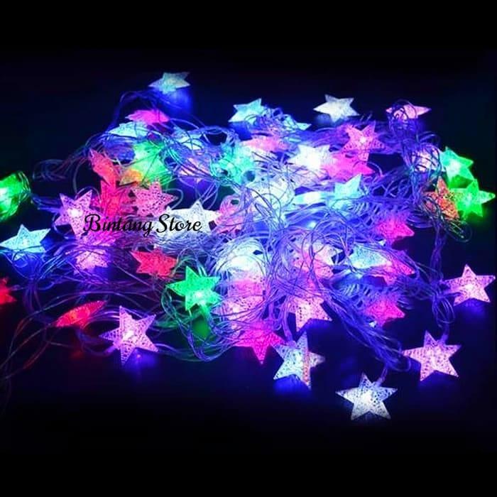 Terbaru Panjang Full 10 Meter - Lampu Hias Led Lampu Dekorasi Lampu Bintang Kelap Kelip 10 Meter -