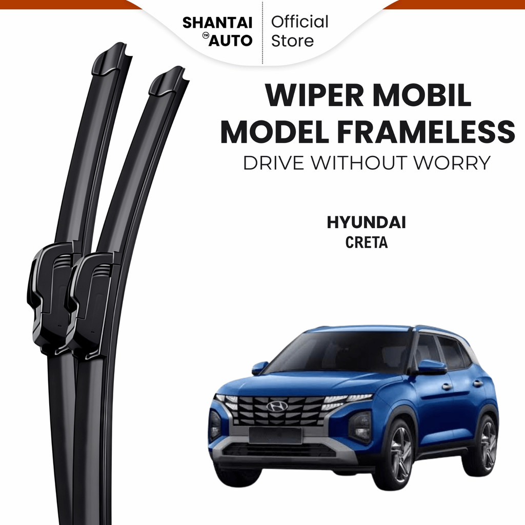 Wiper Hyundai Creta Frameless Kaca Depan Mobil