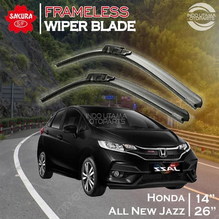 Wiper Frameless All New Jazz Karet Kaca Mobil Sakura