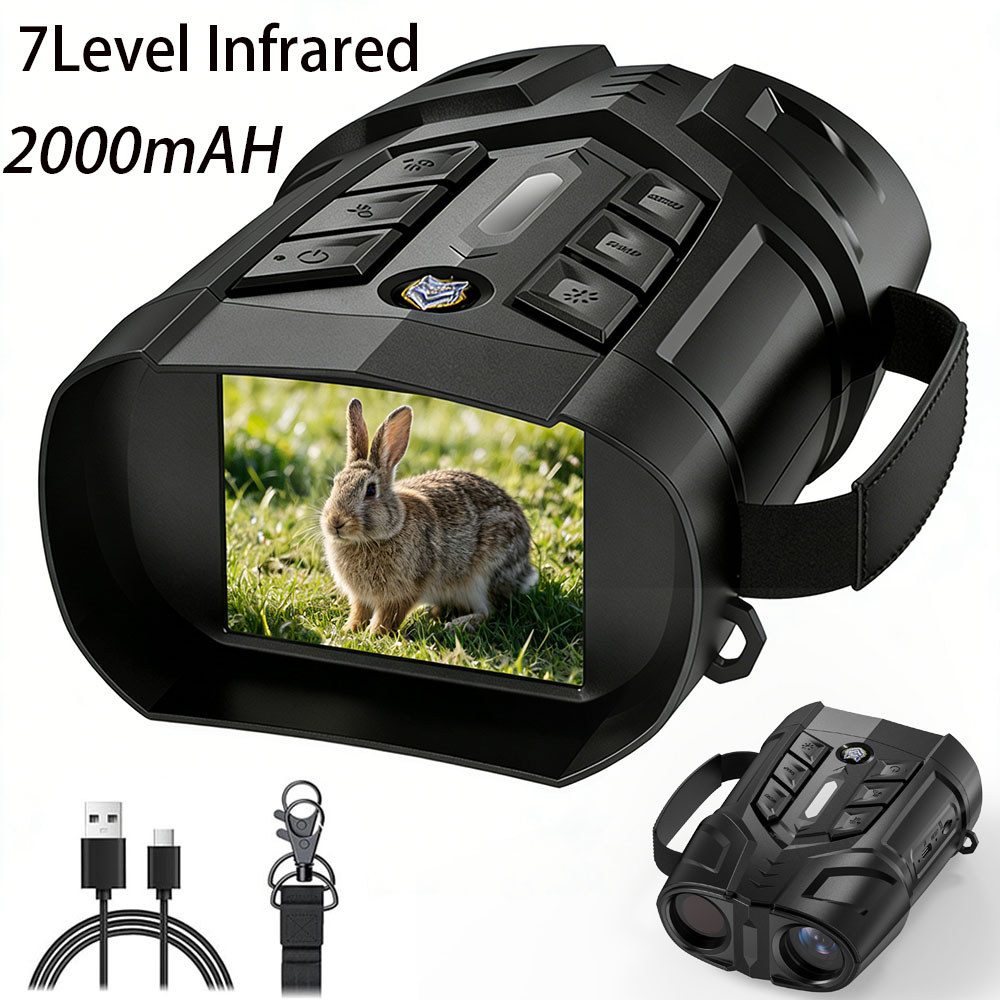 Teropong Penglihatan Malam Luar Ruangan dengan Zoom Digital 10X, Teleskop Penglihatan Malam Inframer