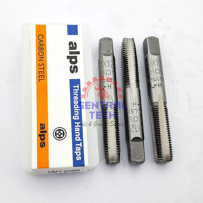 Hand Tap M10 X 1.25 Drat Kiri ALPS Carbon Steel Left Hand Metric Set