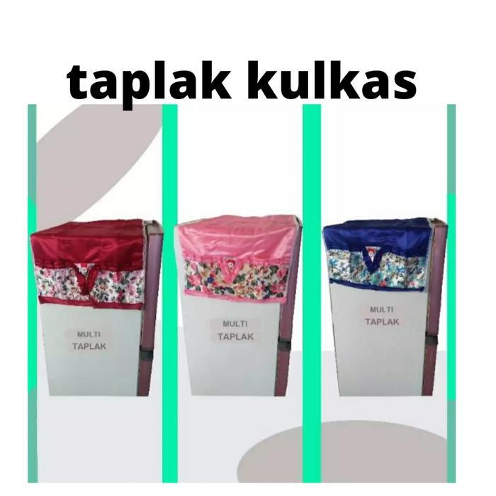 Organizer taplak meja kulkas bunga Taplak Meja Modern Katun Modern
