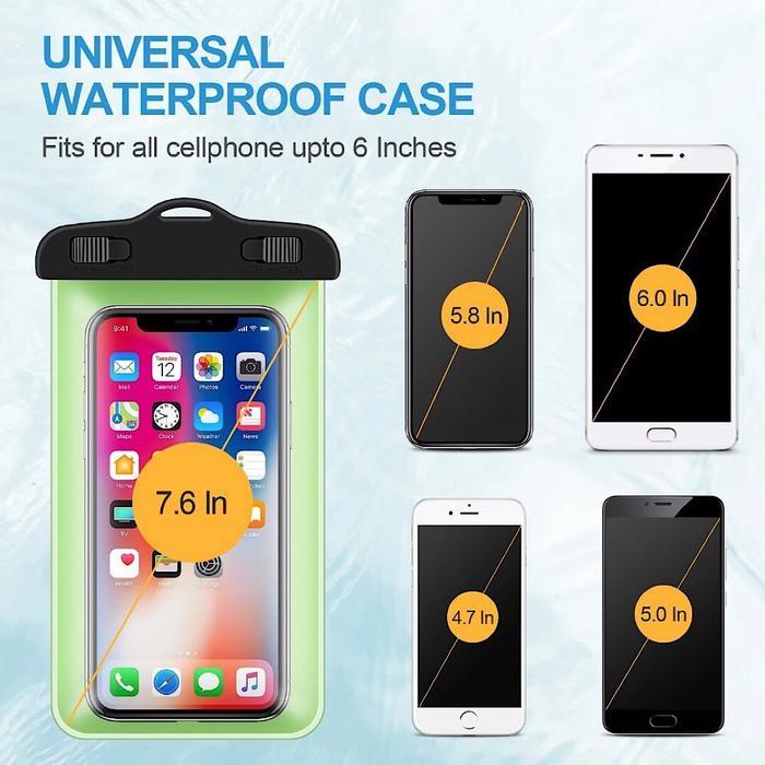 Tekno - Tas Sarung Hp Anti Air 4.8" - 6" Handphone Waterproof Bag