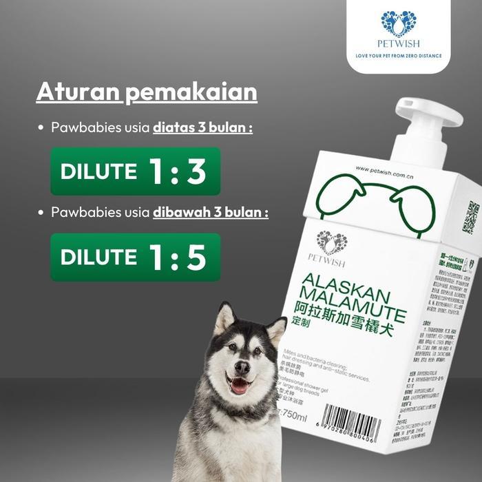 Petwish Shampo Anjing 750 Ml - Alaskan Malamute - Dog Shampoo #Gratisongkir