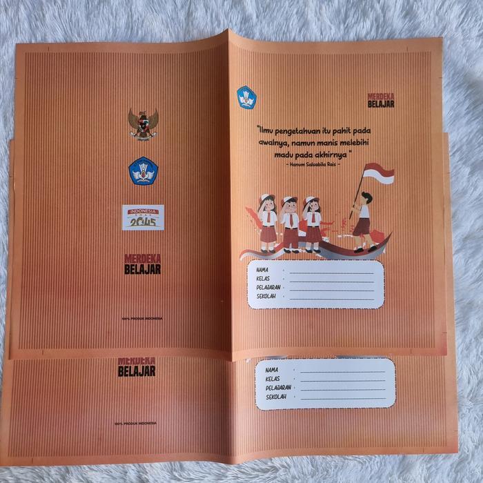"New" samak / sampul buku tulis cokelat tebal dan mengkilap / isi 15,20,25/pcs.
