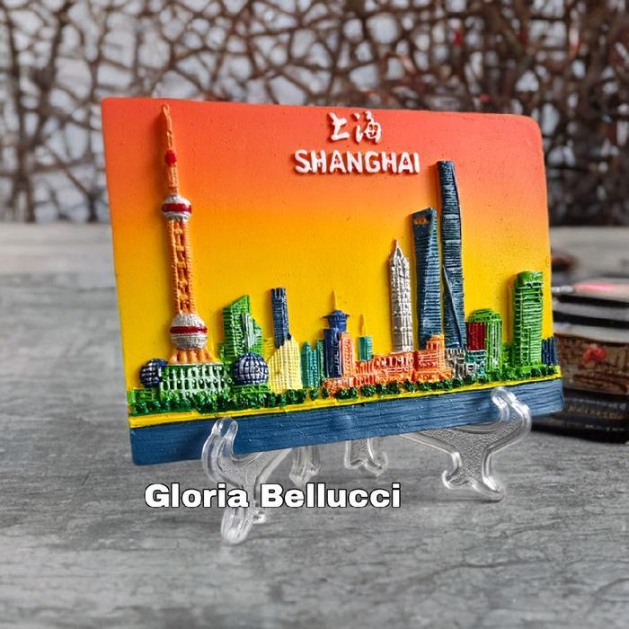 Miniatur Piring Hias Menara Shanghai - Souvenir Oleh-Oleh Cina