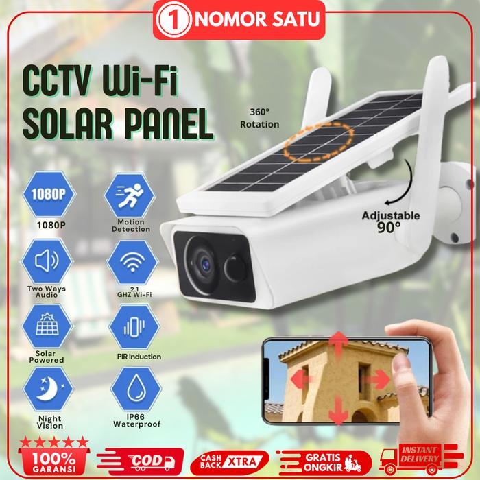 Kamera Cctv Wifi Solar Panel T-13 Camera Tenaga Surya Wireless