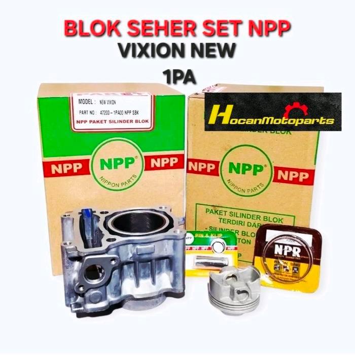 NPP BLOK SEHER SET CYLINDER SILINDER BLOK BORING VIXION NEW 1PA NVA NVL BEST QUALITY