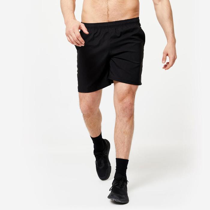Eiger - Domyos Celana Pendek Fitness Pria Fst 100 Hitam - 8506243