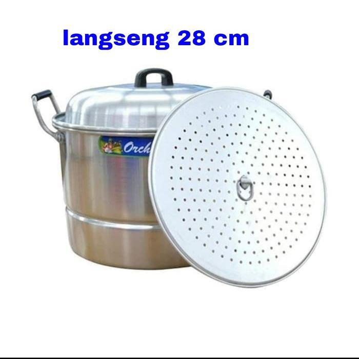 Terbaru Panci Dandang/Panci Kukus/Panci Serbaguna Orcid 28Cm