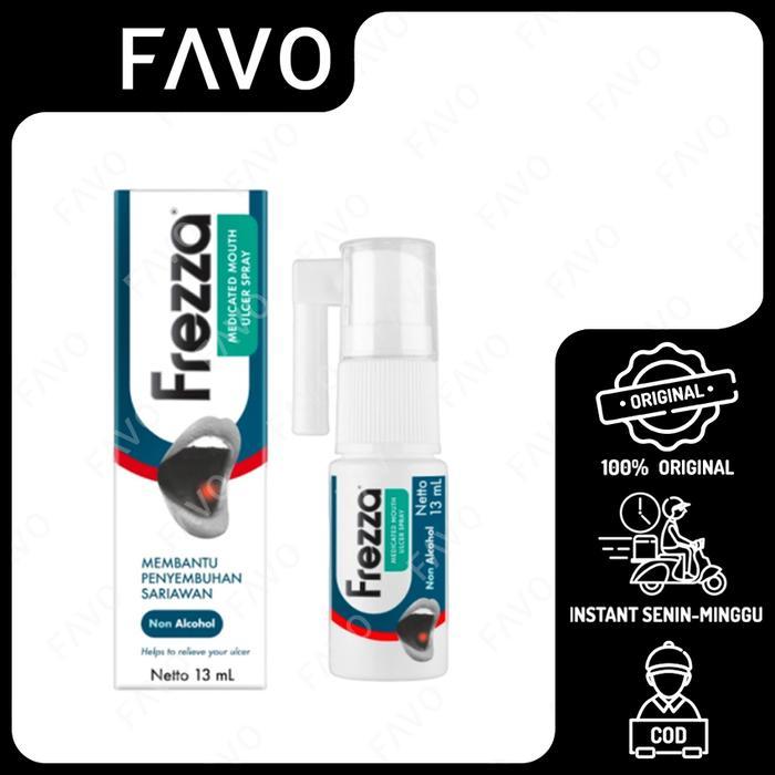 Frezza Medicated Mouth Ulcer Spray - 13 mL - Penyegar Nafas Mulut