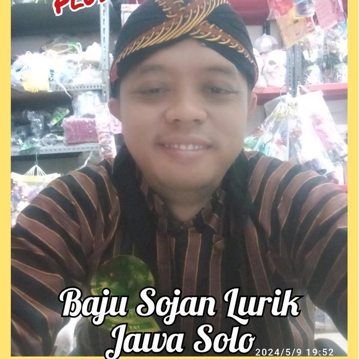 Baju Sojan Lurik Pakaian Adat Jawa Ukuran Dewasa