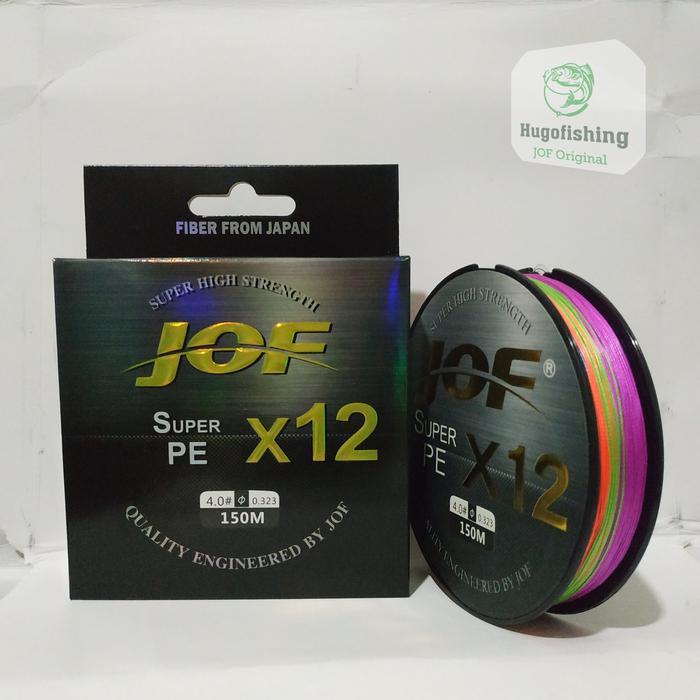 BISA COD Senar Pancing JOF PE X12 150 Meter Multicolor/Blue/Green/Gray - 12 Serat Bahan PE X12