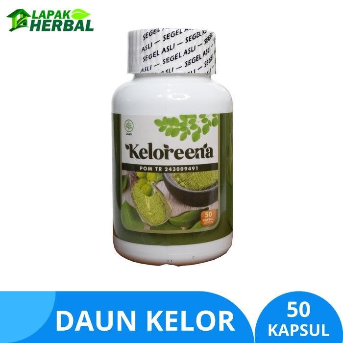 Keloreena Kapsul Isi 50 - Ekstrak Daun Kelor Asli - Kapsul Daun Kelor