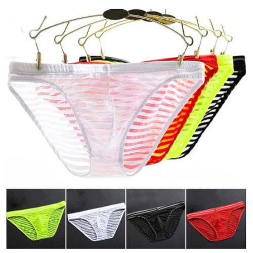 TERBATAS Celana Dalam pria Sexy low Waist Transparan Celana /boxer pria Y038