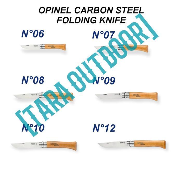 DISKON PISAU LIPAT OPINEL FOLDING KNIFE CARBON