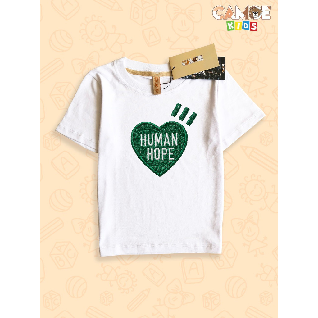 Kaos Anak KIDS Human Hope x J Hope BTS Japanese streetwear Human Made Logo