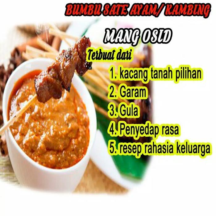 Bumbu Sate Ayam / Kambing Bumbu Kacang Mang Osid Halal Lezat Nikmat