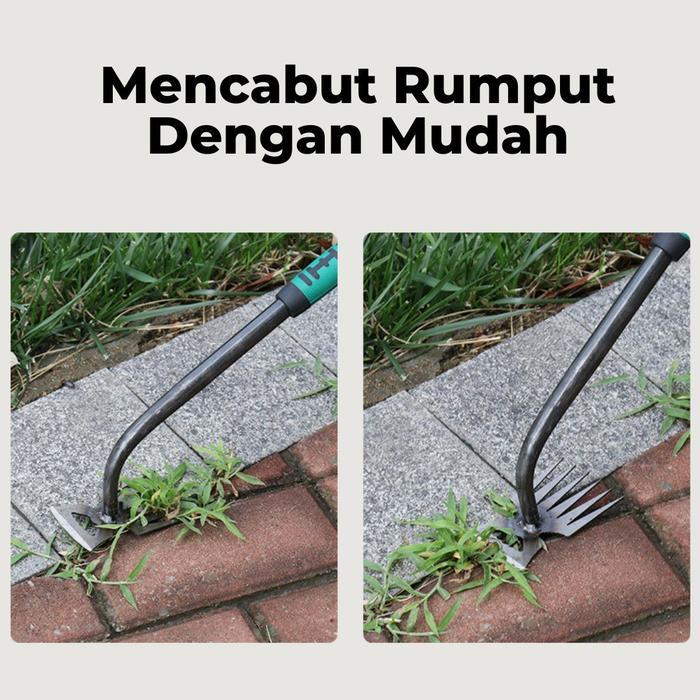 Weeding Garu Harrow Manual Weeding Hoe Weeding Penghapusan Puller Hoe Weeding Remover Pencabut