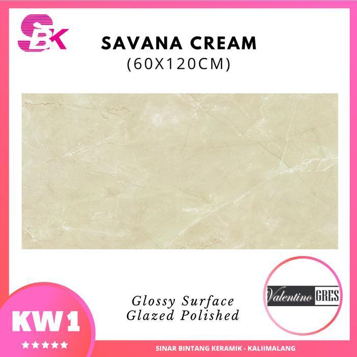 GRANIT RUANGAN GRANIT DAPUR 60X120 SAVANA CREAM VALENTINO