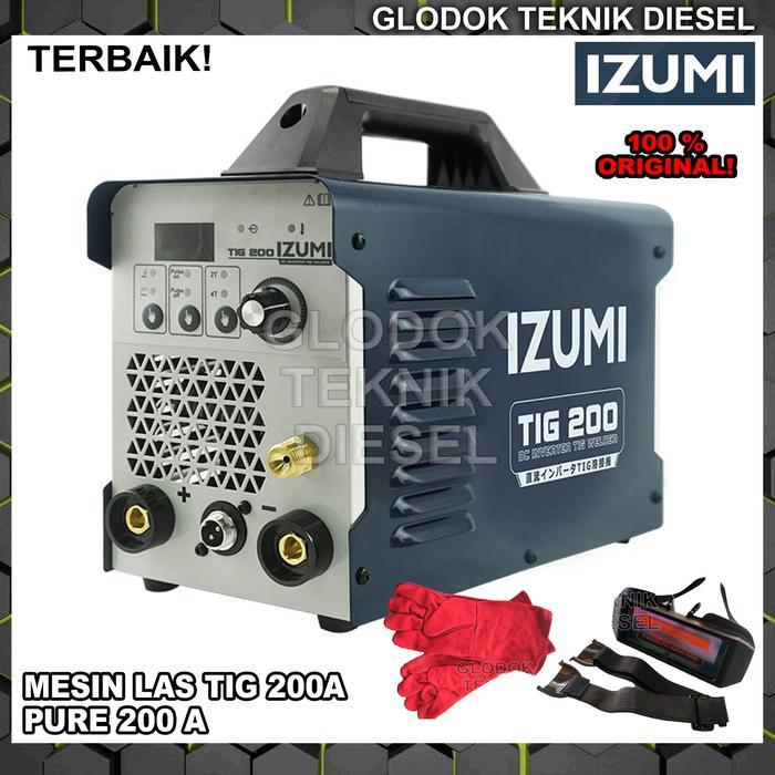 IZUMI TIG200 Pulse Mesin Las Argon Stainless TIG 200 tigi200 Original - TIG 200 ONLY